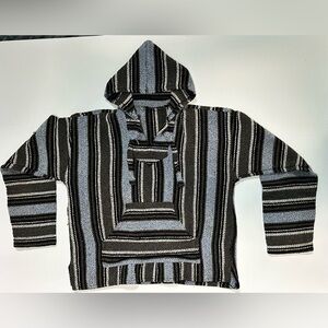 Baja Hoodie Hooded Men's Sweater Pullover Size M